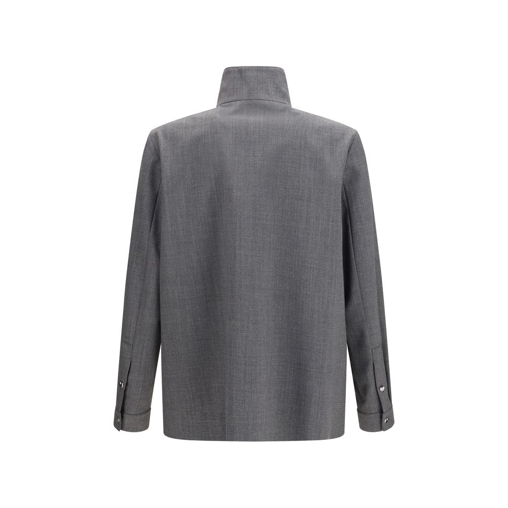Valentino Grey Wool Coat-2