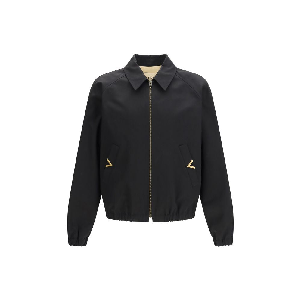 Valentino Schwarzer Bomber aus Baumwolle-1