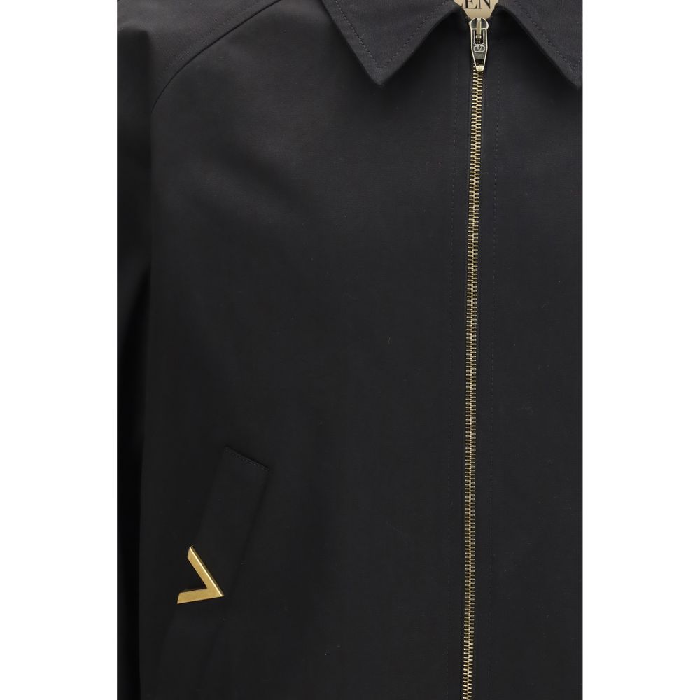 Valentino Schwarzer Bomber aus Baumwolle-3