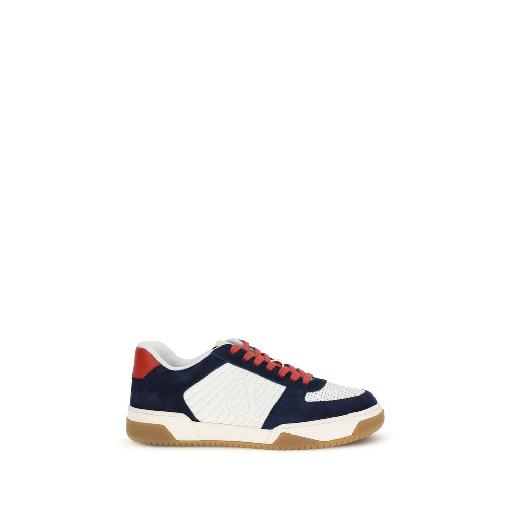 Valentino Garavani Black Bos Taurus Calfskin Athletic Sneakers-1
