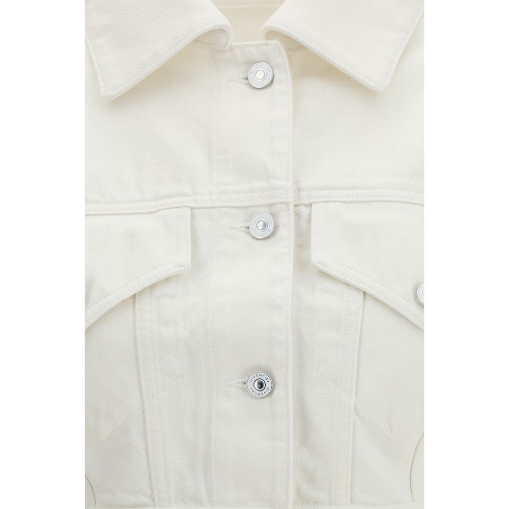 Givenchy Weiße Jeansjacke aus Baumwolle-3