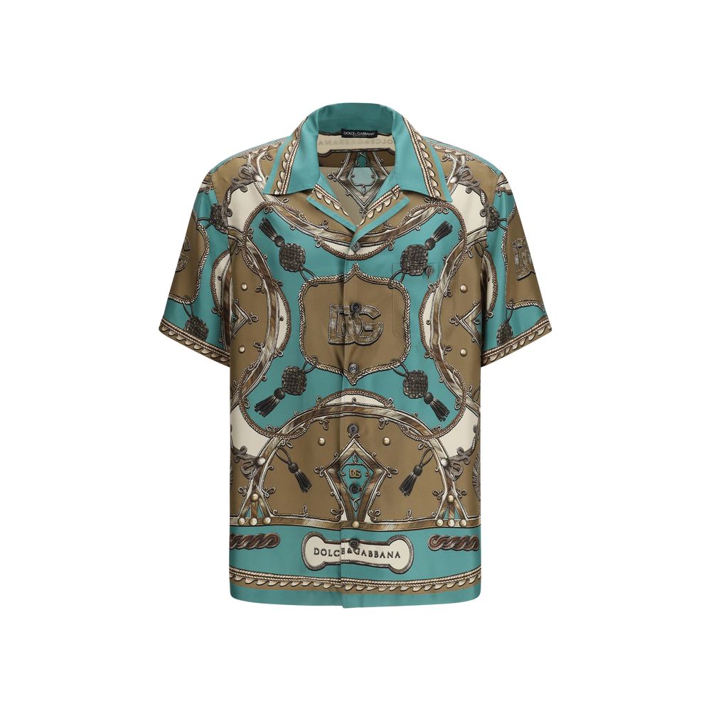 Dolce & Gabbana Multicolor Silk Pattern Shirt-1