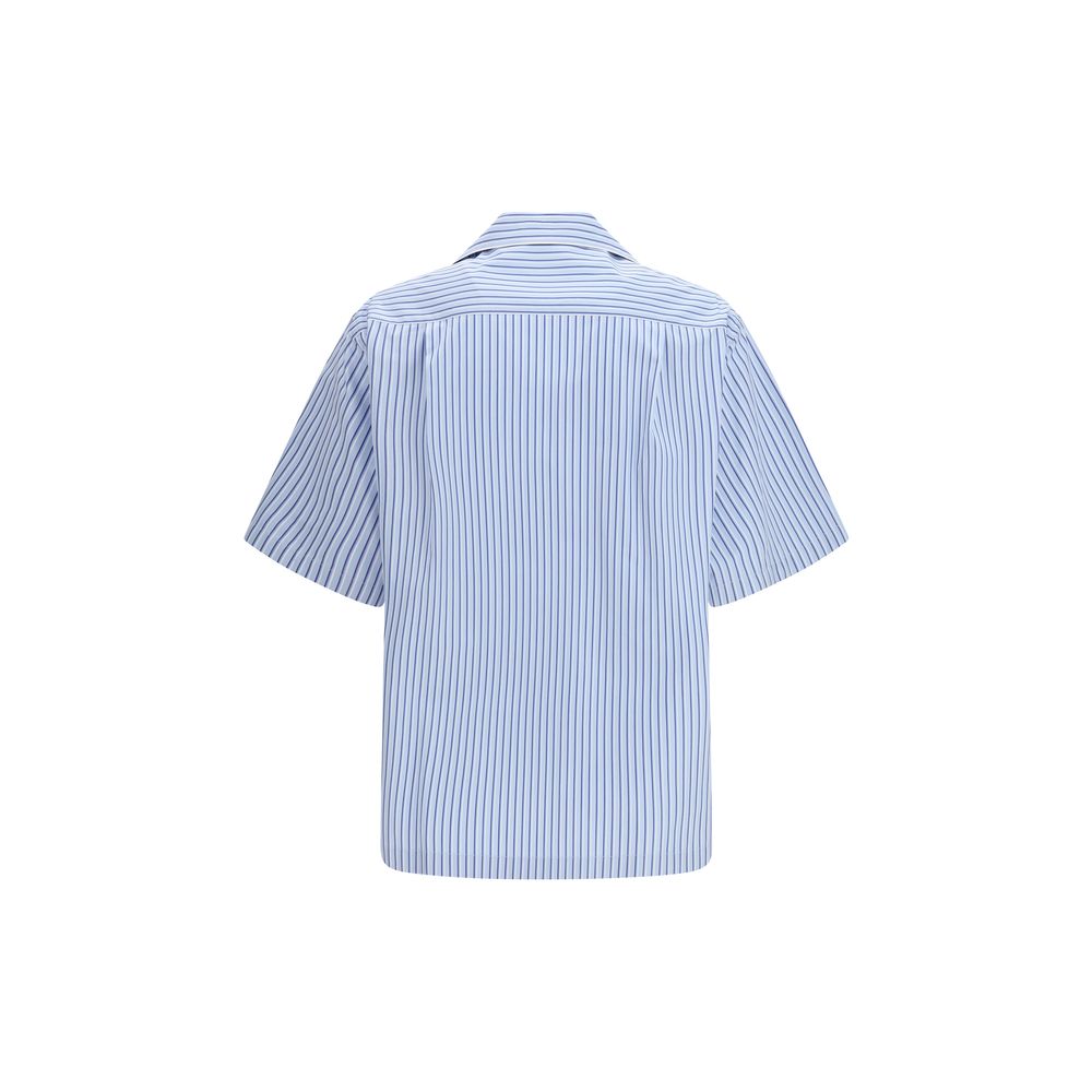 Dolce & Gabbana Blue Cotton Short-Sleeve Shirt-2