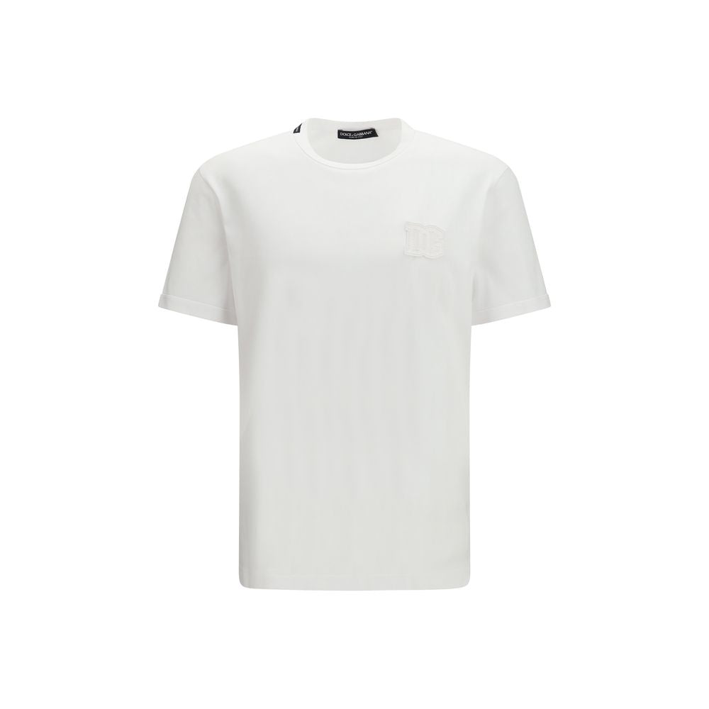Dolce & Gabbana White Cotton T-Shirt-1