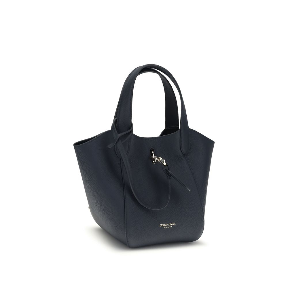 Giorgio Armani handbag in blue calfskin Bos Taurus-2
