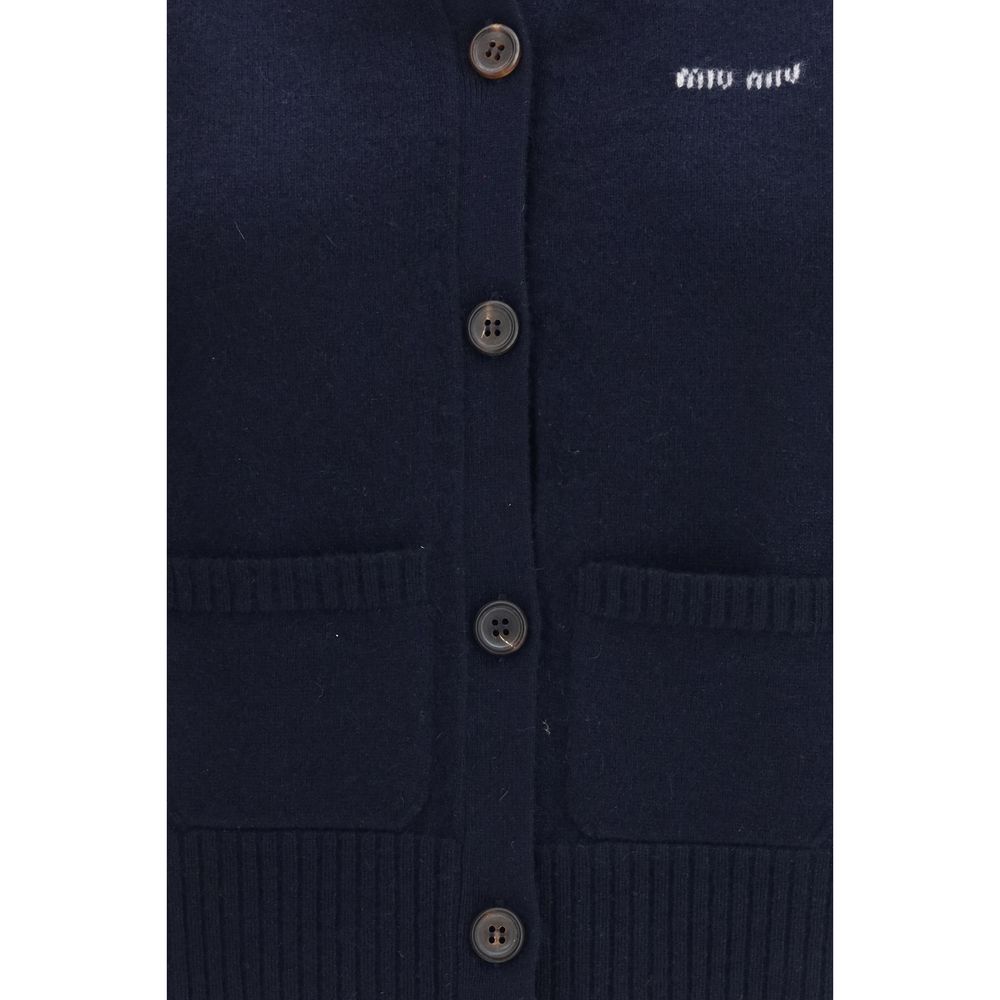 Miu Miu Blue Cashmere Knit Vest-3