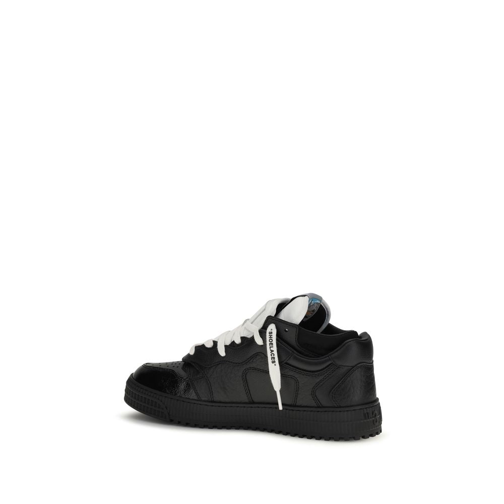 Off-White Multicolor Calf Leather Bos Taurus Athletic Sneakers-3