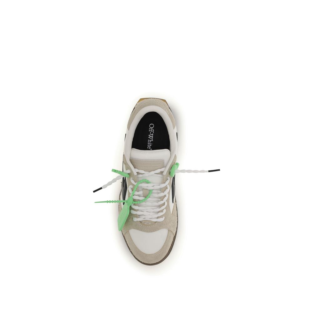 Off-White Multicolor Calf Leather Bos Taurus Low Top Sneakers-4