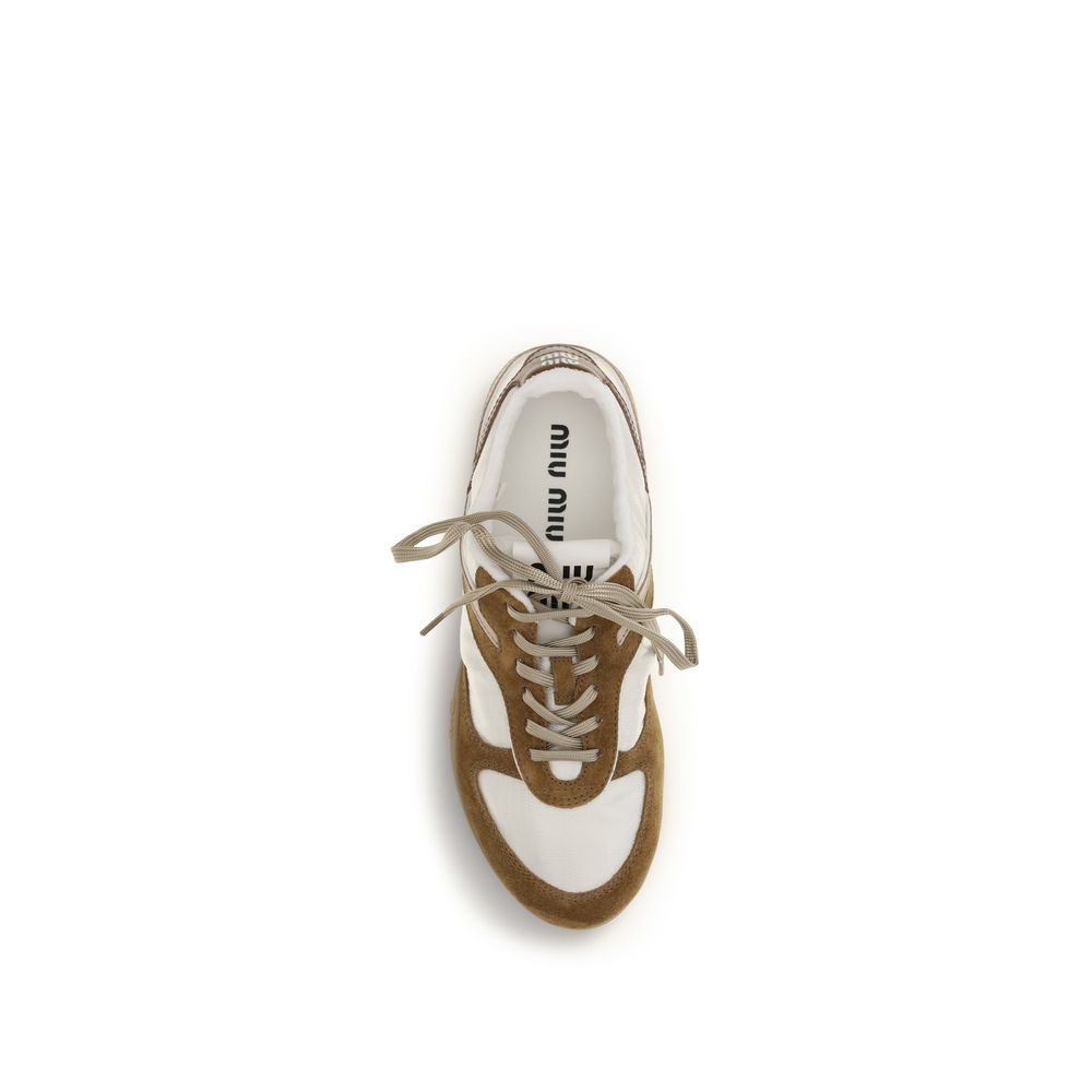 Miu Miu Multicolor Bos Taurus Calfskin "Gymnasium" Sneakers-4