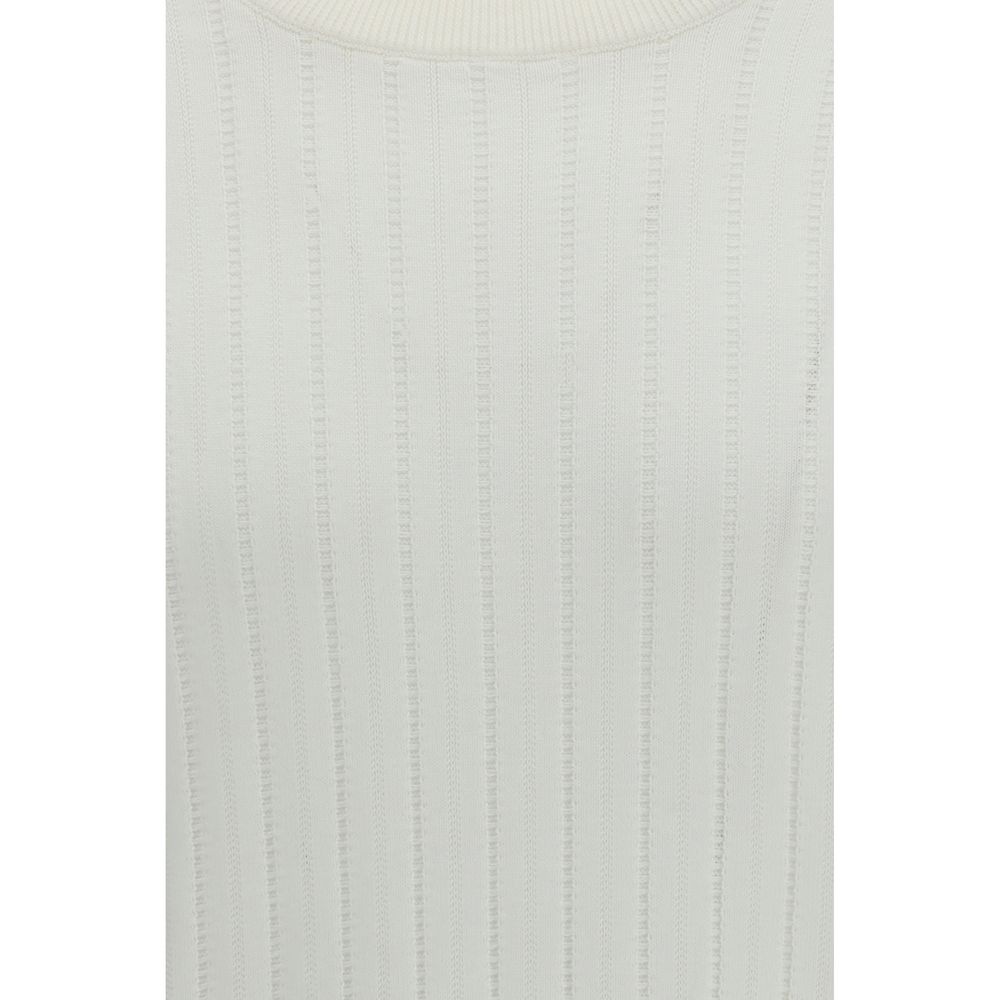 Brunello Cucinelli White Cotton Sweatshirt-3