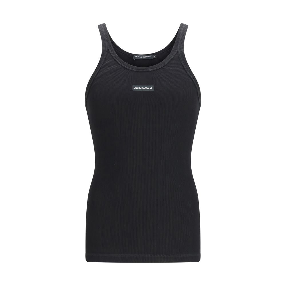 Dolce & Gabbana Schwarzes Baumwoll-Top-1