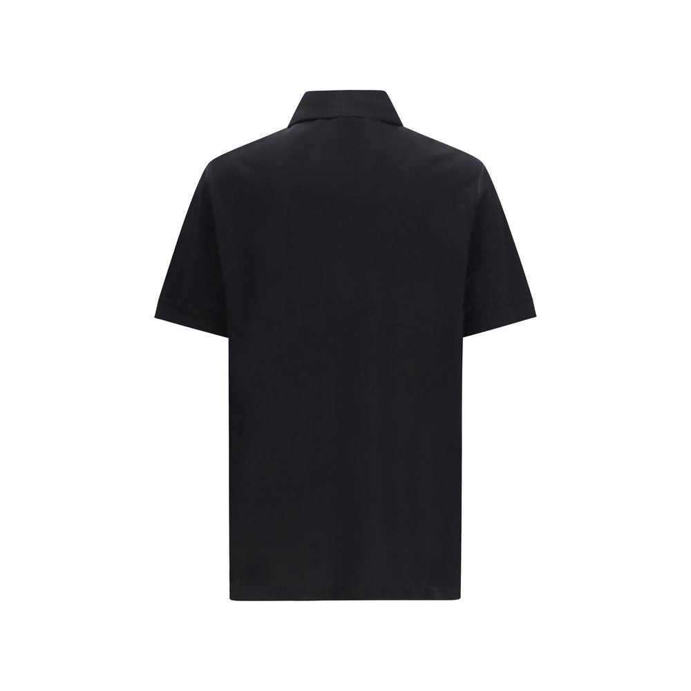 Dolce & Gabbana Schwarzes Baumwoll-Poloshirt-2