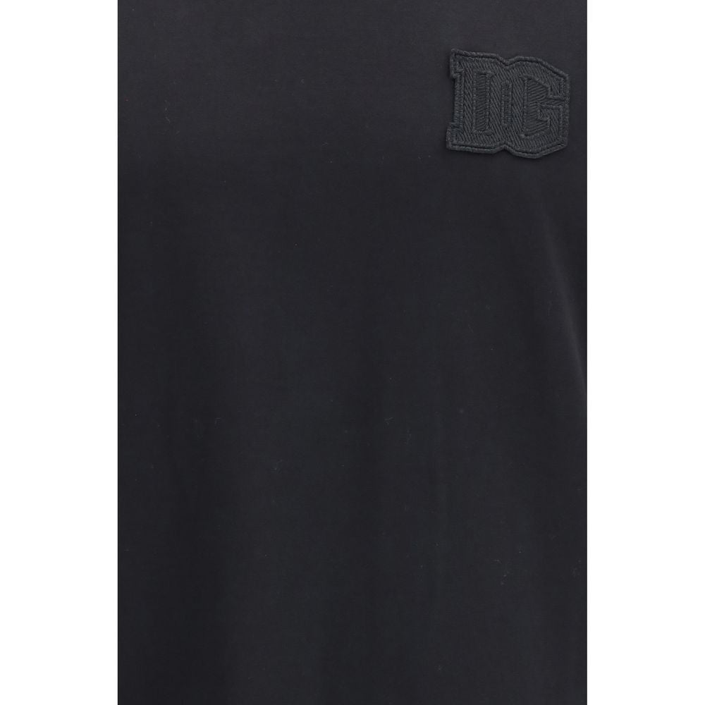 Dolce & Gabbana Schwarzes Baumwoll-T-Shirt-3