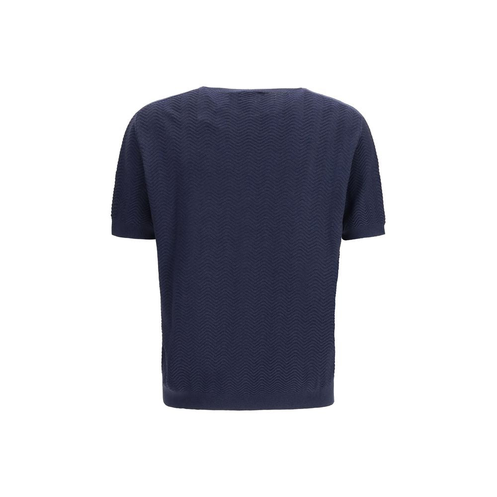 Giorgio Armani Blaues Seiden-Sweatshirt-2