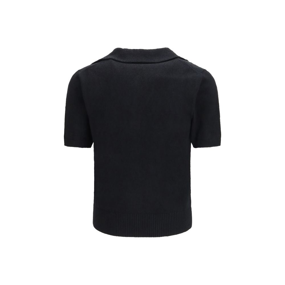 Dolce & Gabbana Schwarzes Polo-Shirt aus Baumwolle-2