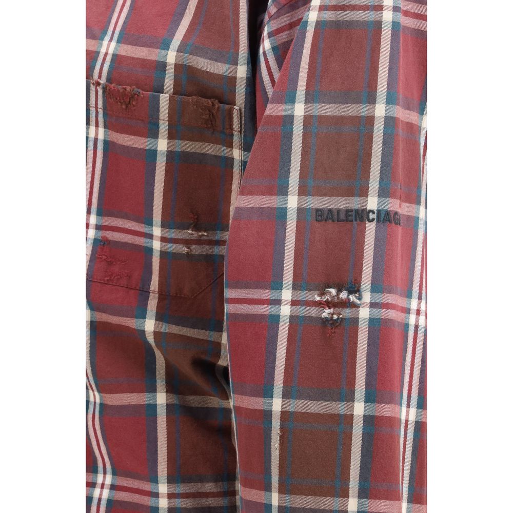 Balenciaga Mehrfarbiges Hemd aus Polyester mit Muster-3
