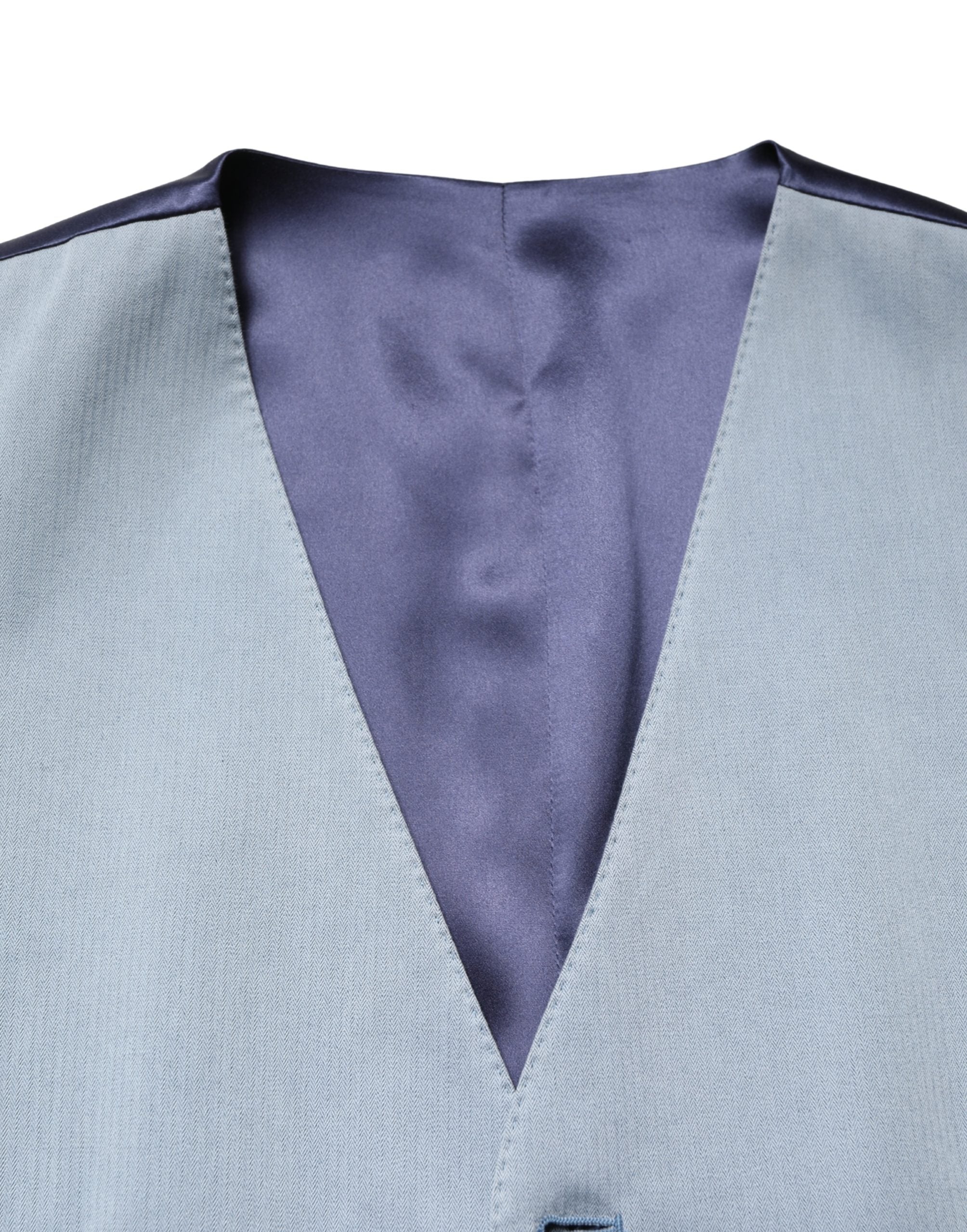 Dolce & Gabbana Graue Woll-Weste für Herren mit Einreiher-6