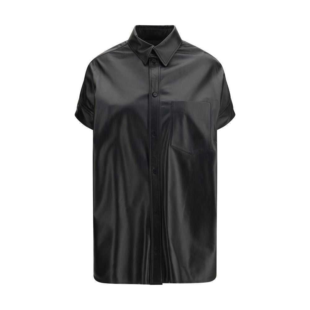 Balenciaga Schwarzes Lamm Ovis Aries Aries Kurzarmhemd-1