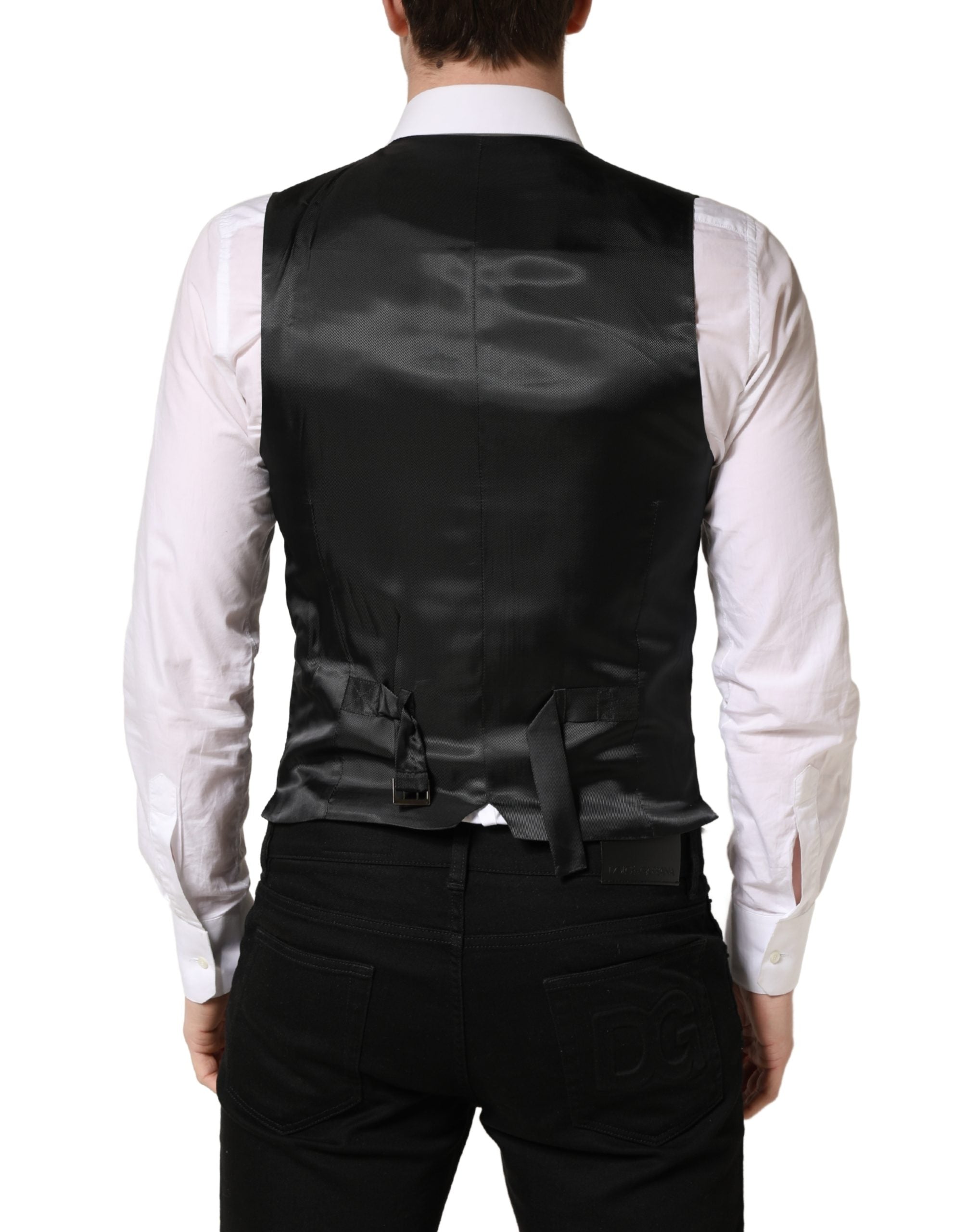 Dolce & Gabbana Dunkelgrauer Wollweste für Damen-4