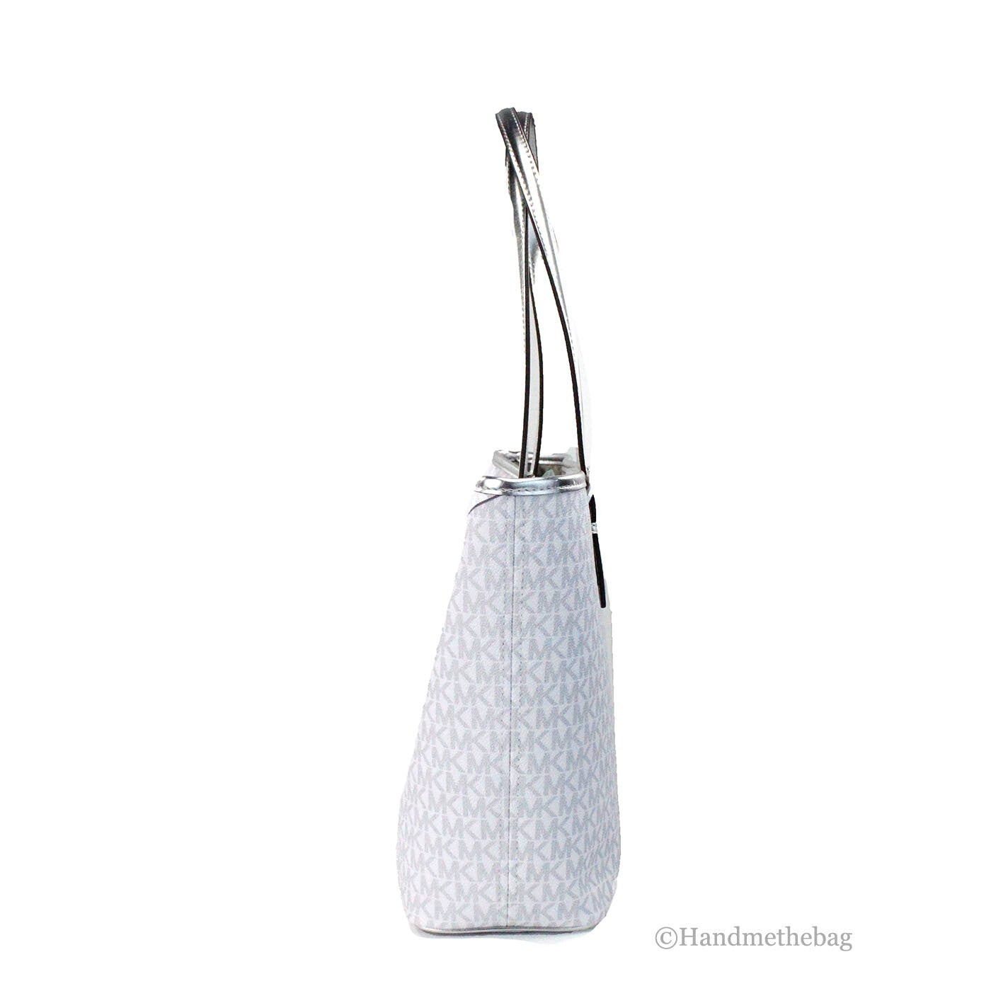 Michael Kors Jet Set Travel Girls Medium Signature Carryall Tote White MK-4