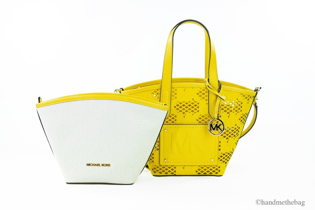 Michael Kors Kimber Small Daffodil Leather 2-in-1 Zip Pouch Crossbody Wallet-4