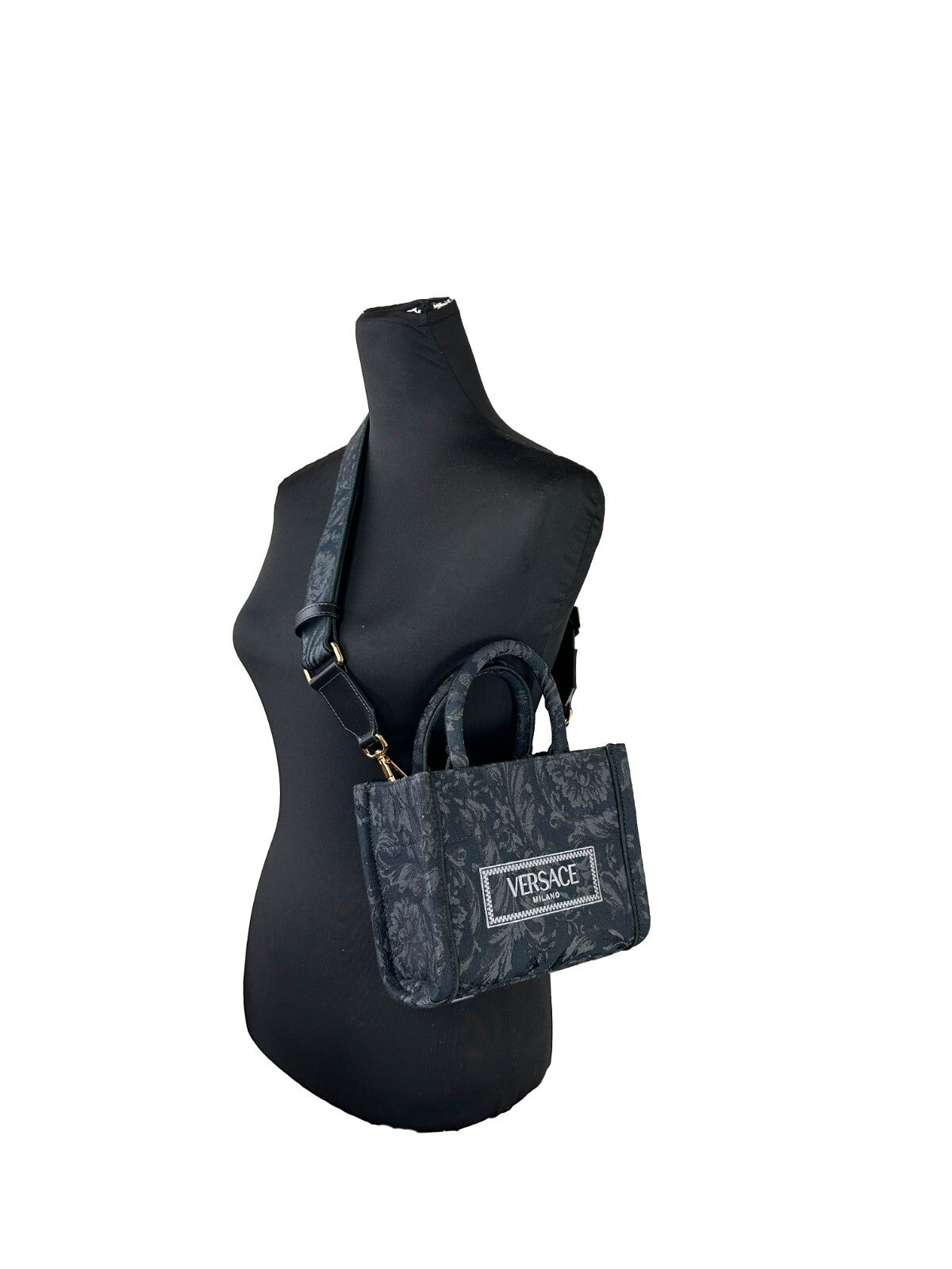 Versace Women's 'Extra Small Athena' Shopper Bag Black-4