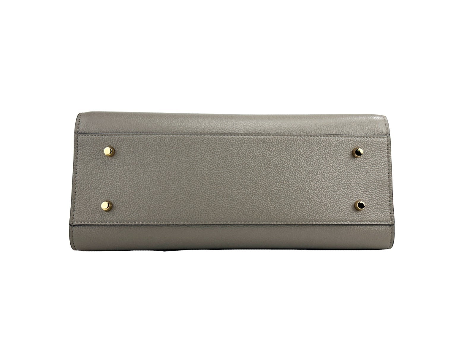Versace Virtus Large Leather Top Handle Bag Tote Gray-4