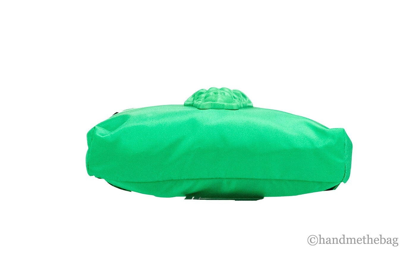 Versace Medusa logo mini belt bag in matte bright green nylon-2
