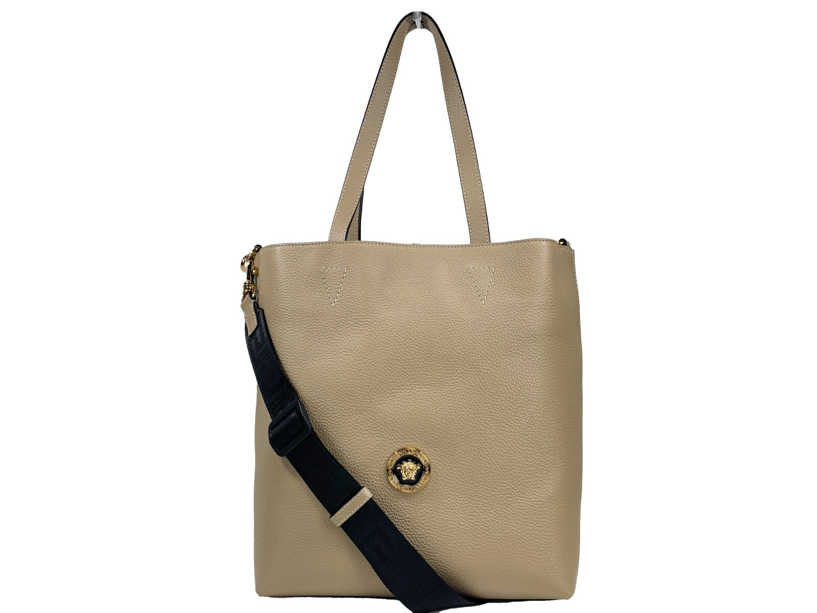 Versace Medusa Large Leather Tote Bag with Pouch-2