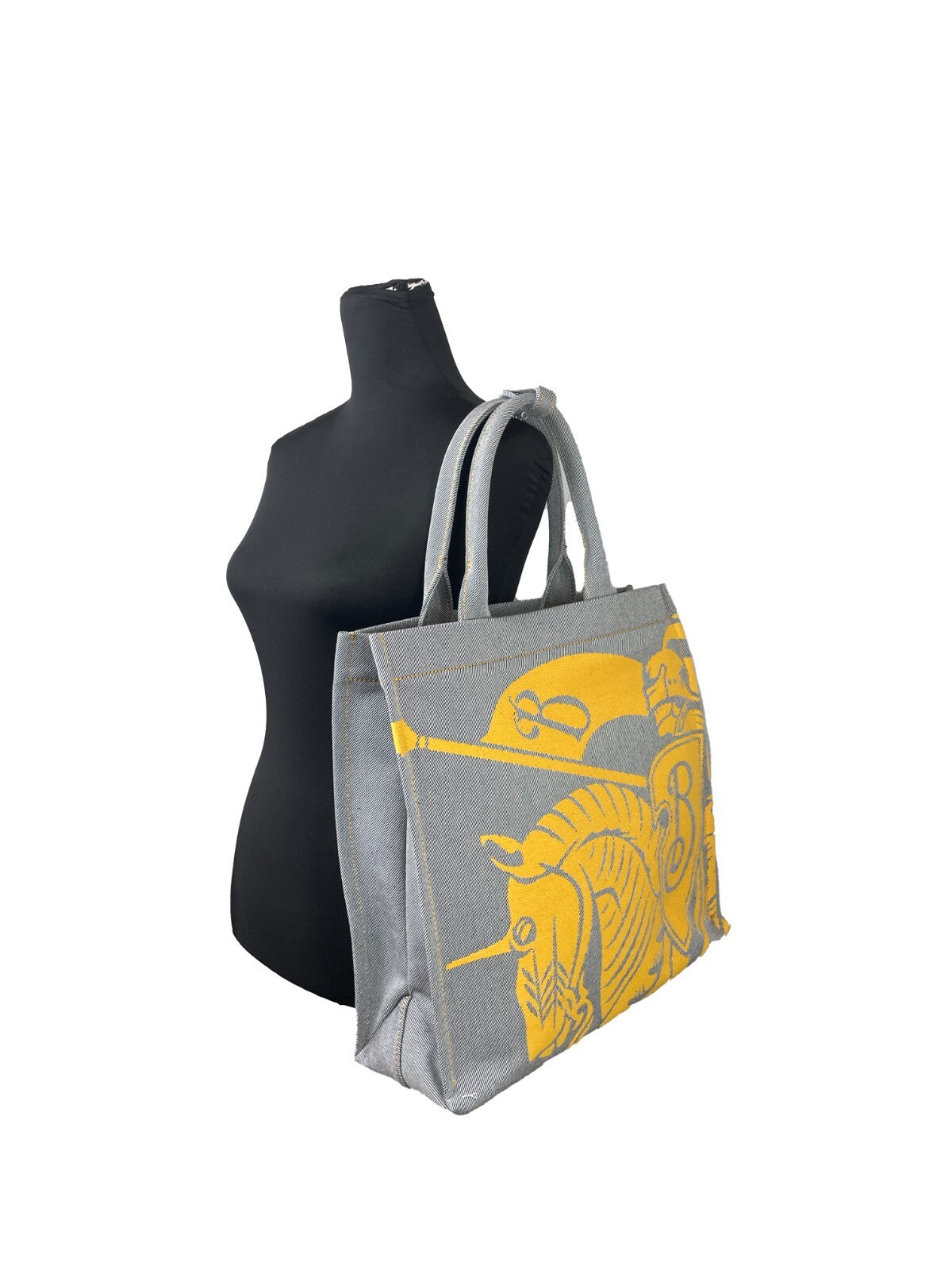 Burberry EKD Canvas Tote Bag with Coin Pouch-4