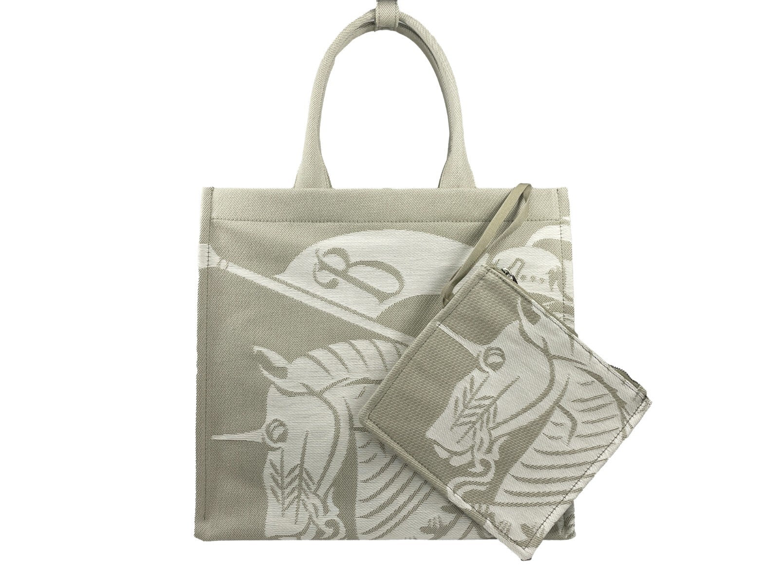 Burberry EKD Canvas Tote Bag with Coin Pouch-3