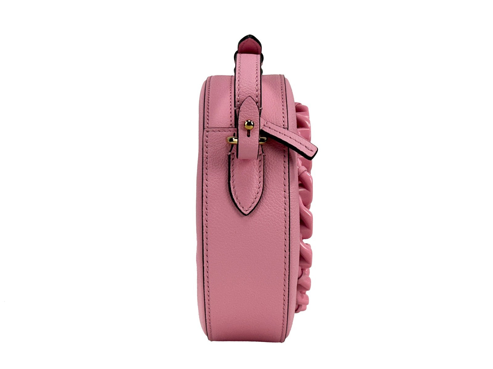 Versace Runde Disco Leder Kamera Crossbody Tasche-2