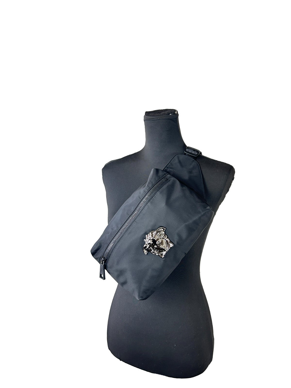 Versace Medusa Black Nylon Belt Bag-3
