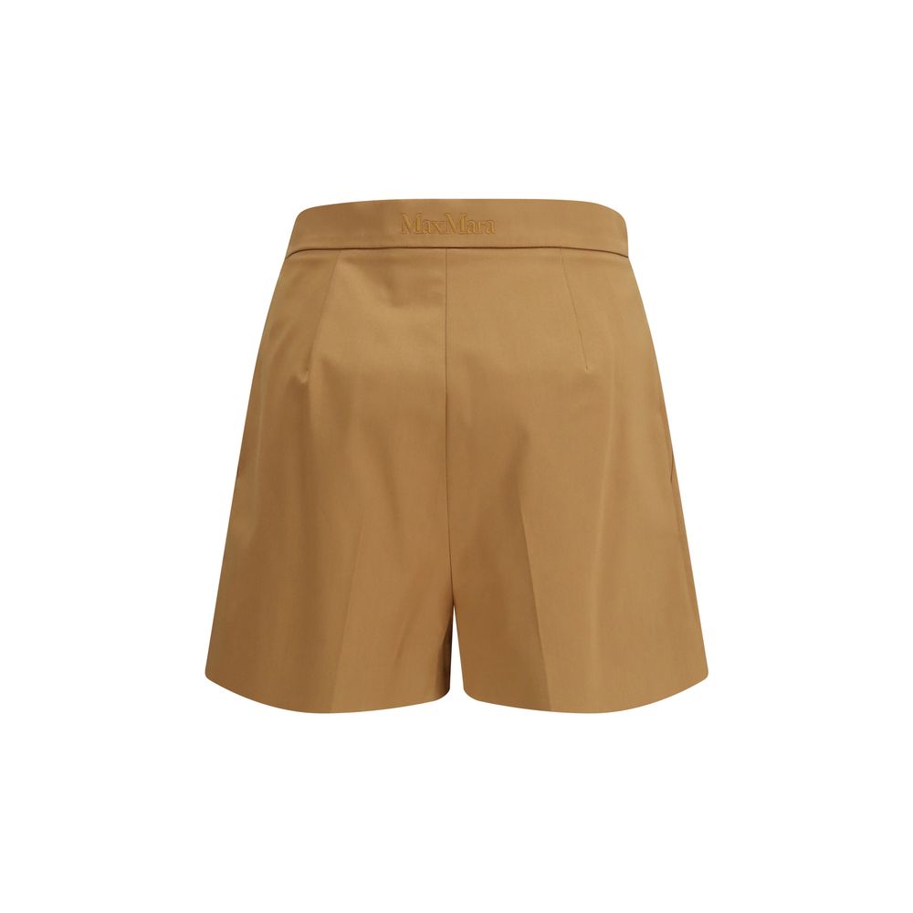 Max Mara Beige Baumwoll-Bermudashorts-2