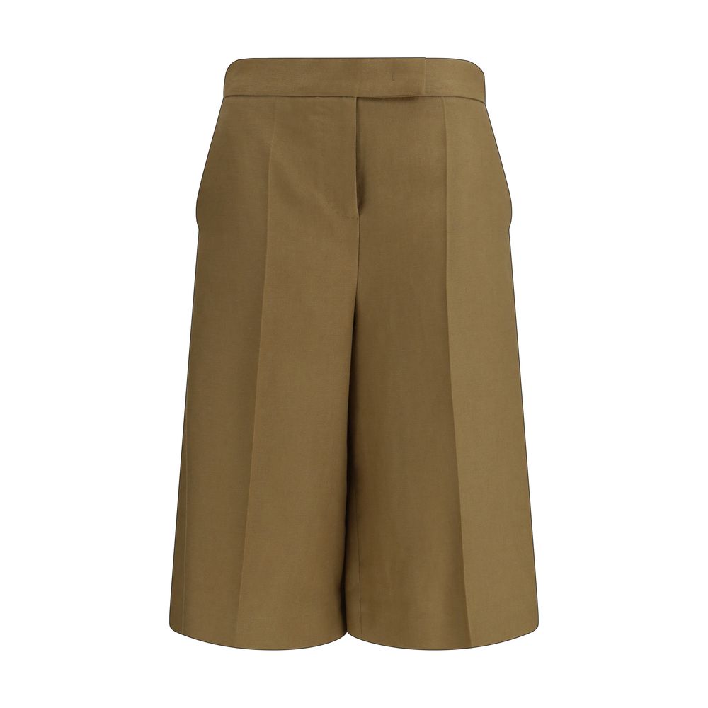 Max Mara Zweifarbige Leinen-Bermudashorts-1