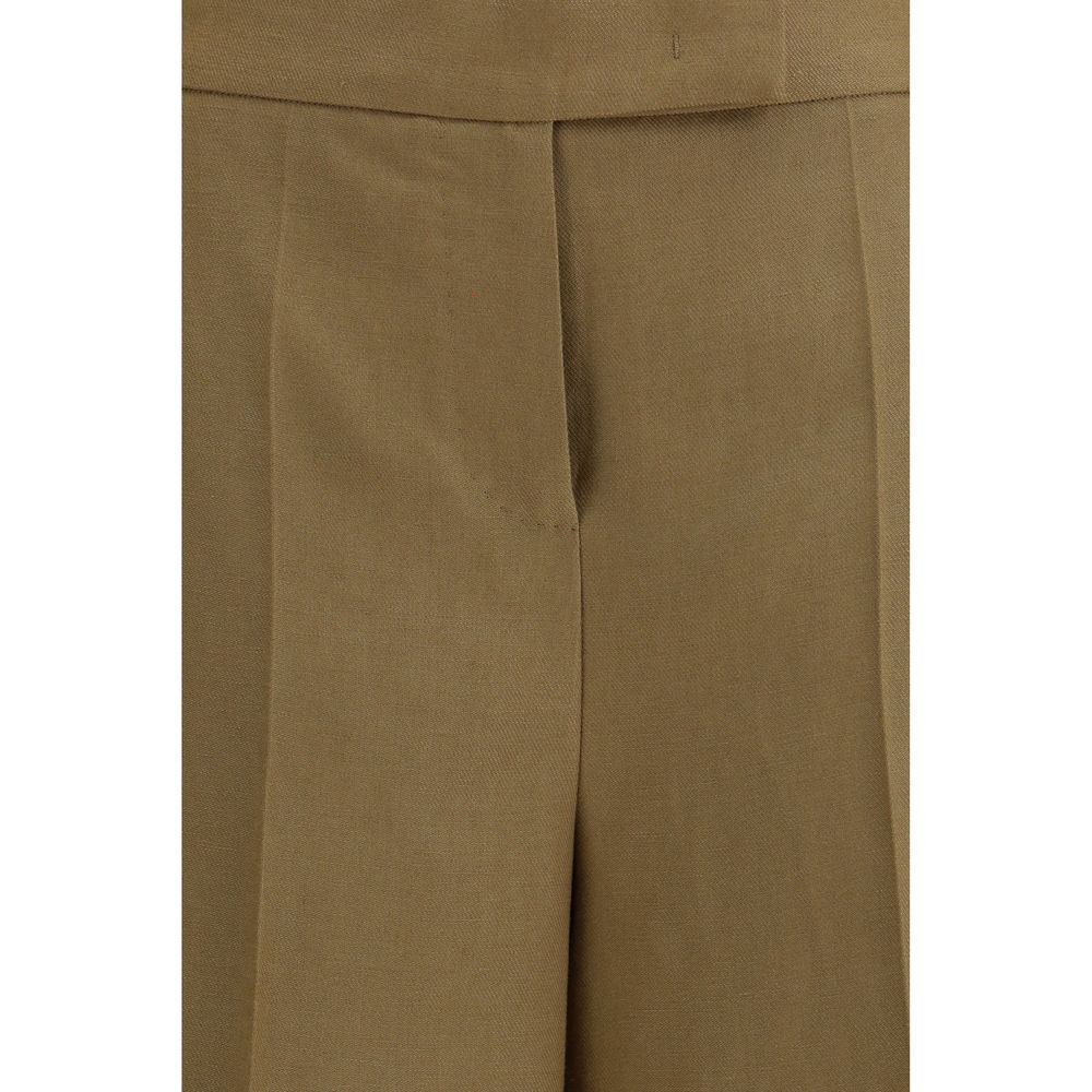 Max Mara Zweifarbige Leinen-Bermudashorts-3