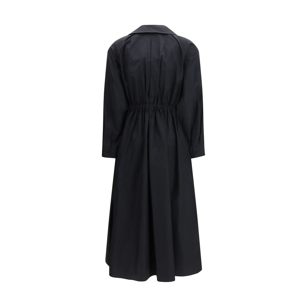 Max Mara Schwarzes Baumwoll-Freizeitkleid-2