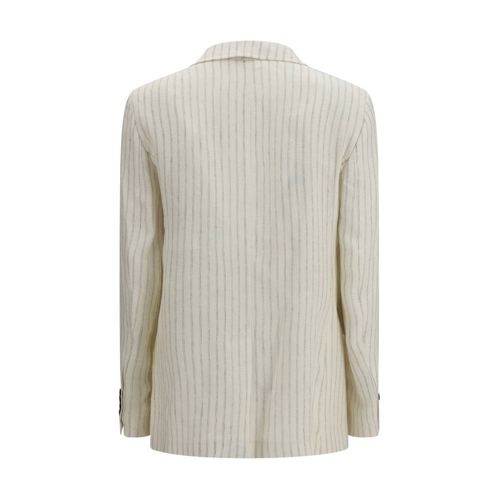 Max Mara Beige Leinenblazer-2