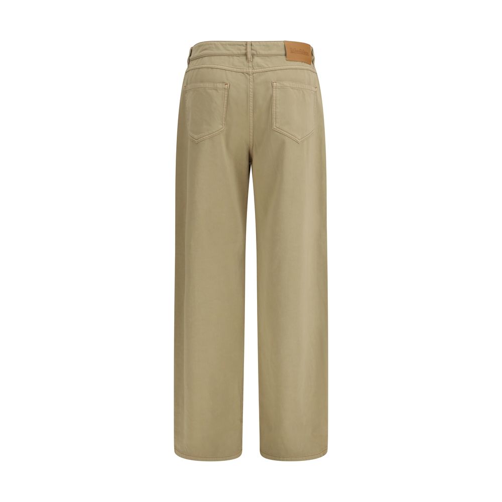 Max Mara Beige Cotton Casual Trousers-2