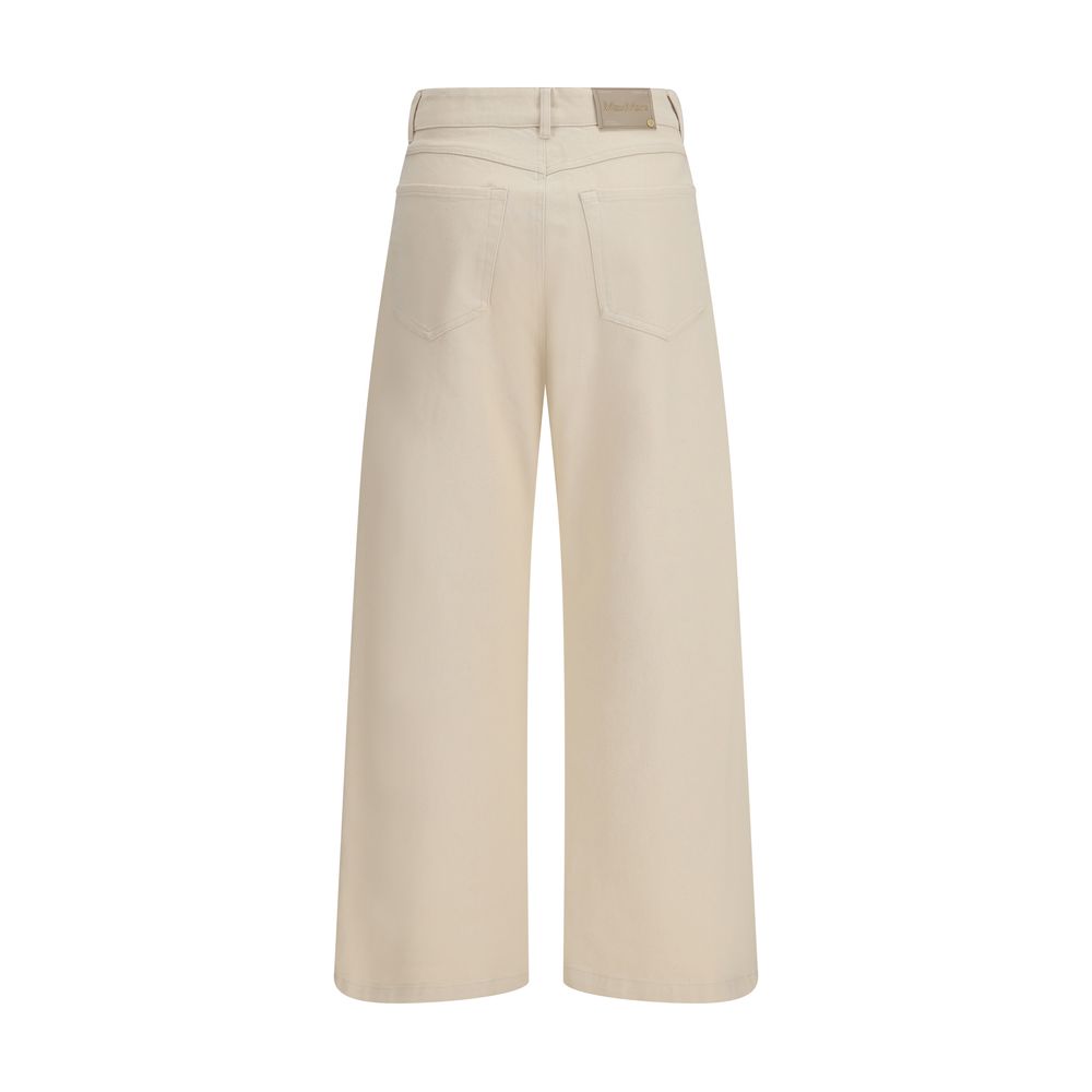 'S Max Mara Beige Cotton Casual Pants-2