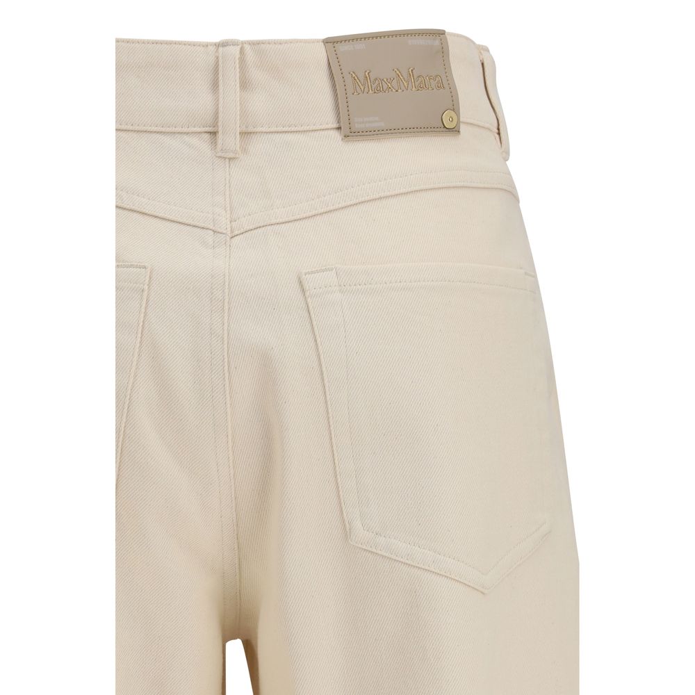 'S Max Mara Beige Cotton Casual Pants-3