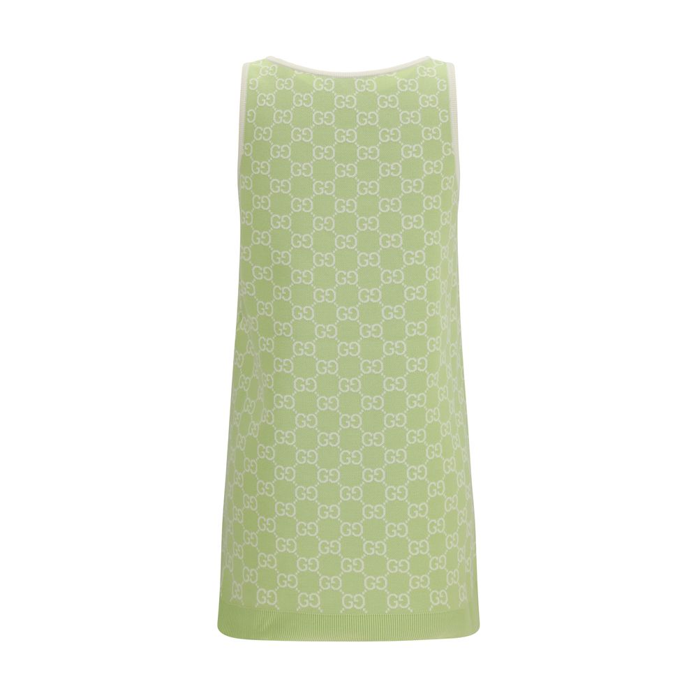 Gucci Zweifarbige Baumwoll-Freizeitkleid-2