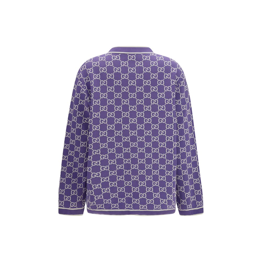 Gucci Lila Baumwollstrickjacke-2