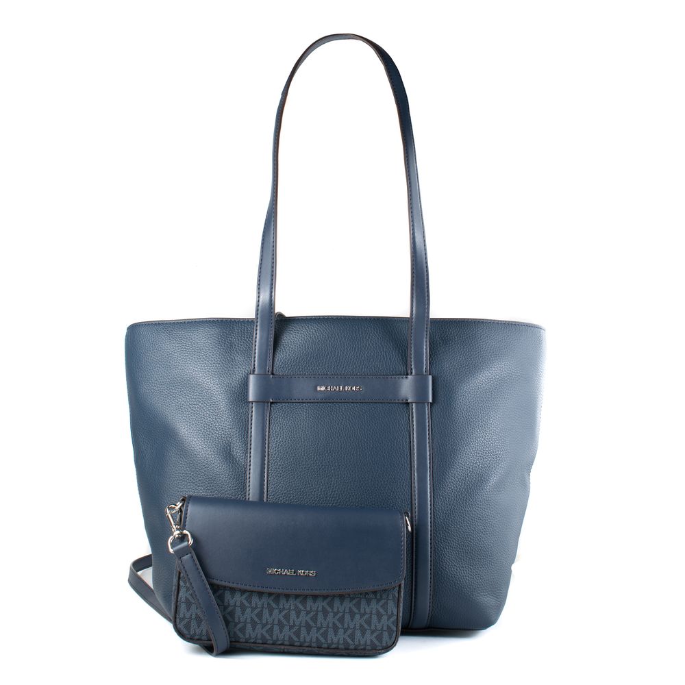 Michael Kors Blue Fur Handbag-1