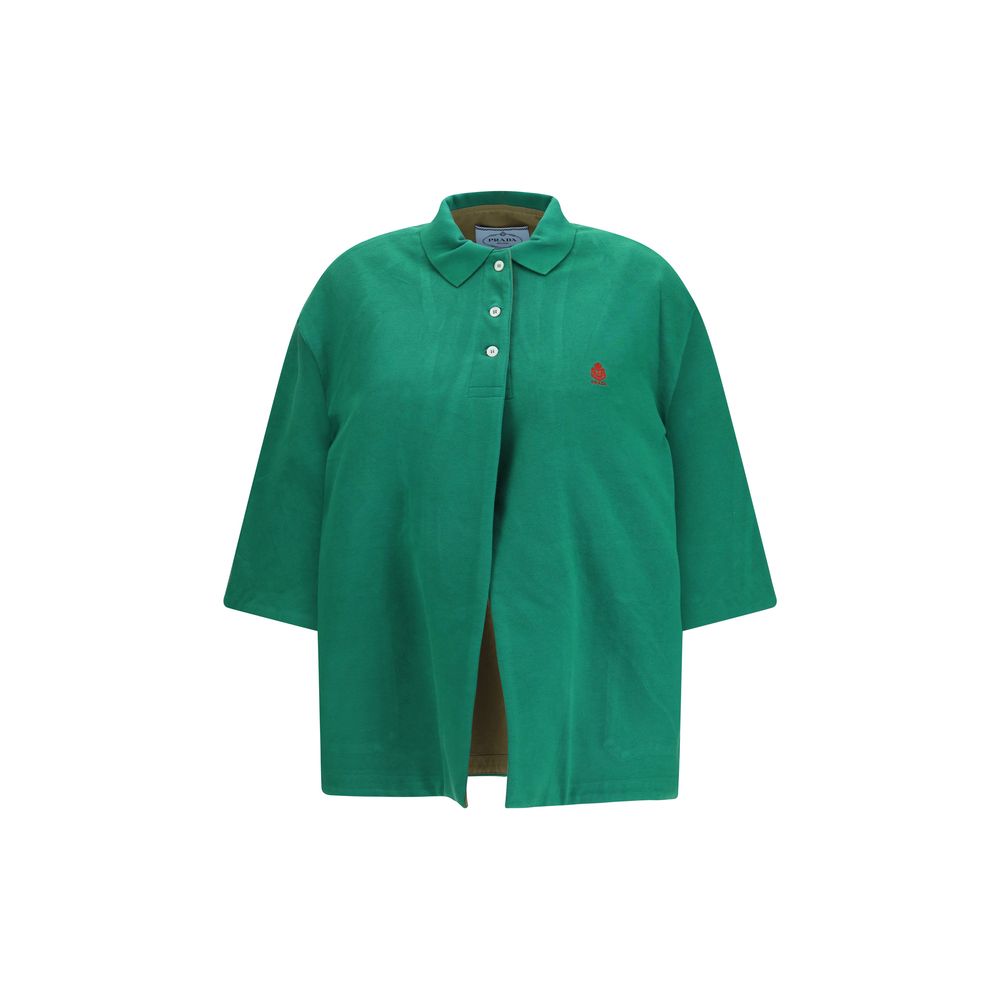 Prada Zweifarbige Bikerjacke aus Polyethylen-1