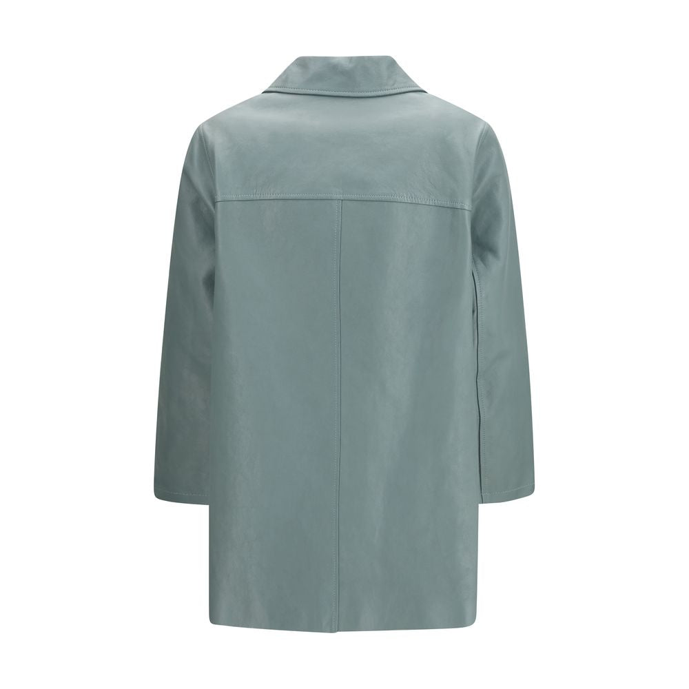Chloé Blaue Lederjacke-2