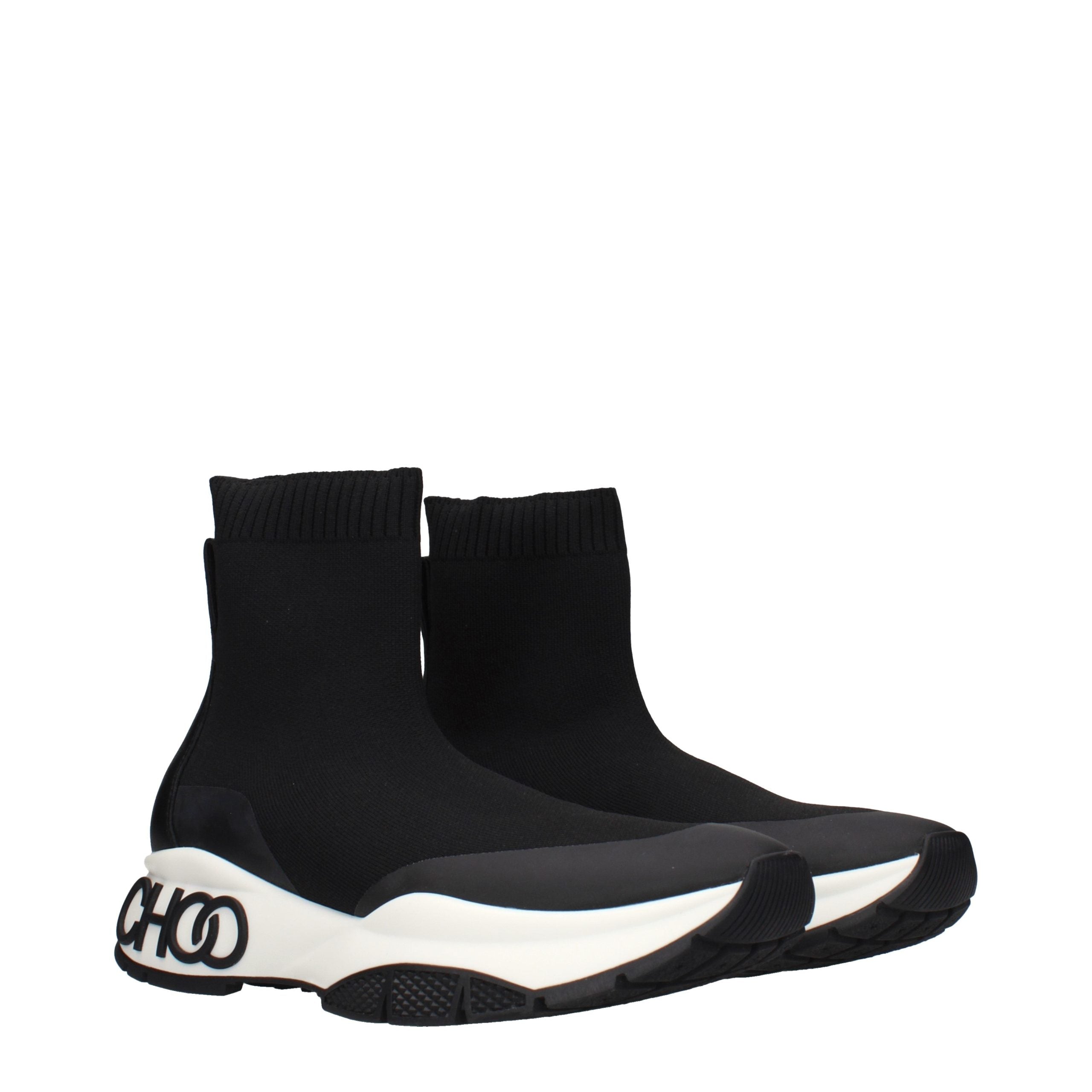 Jimmy Choo Schwarze Stiefeletten aus Stoff-2