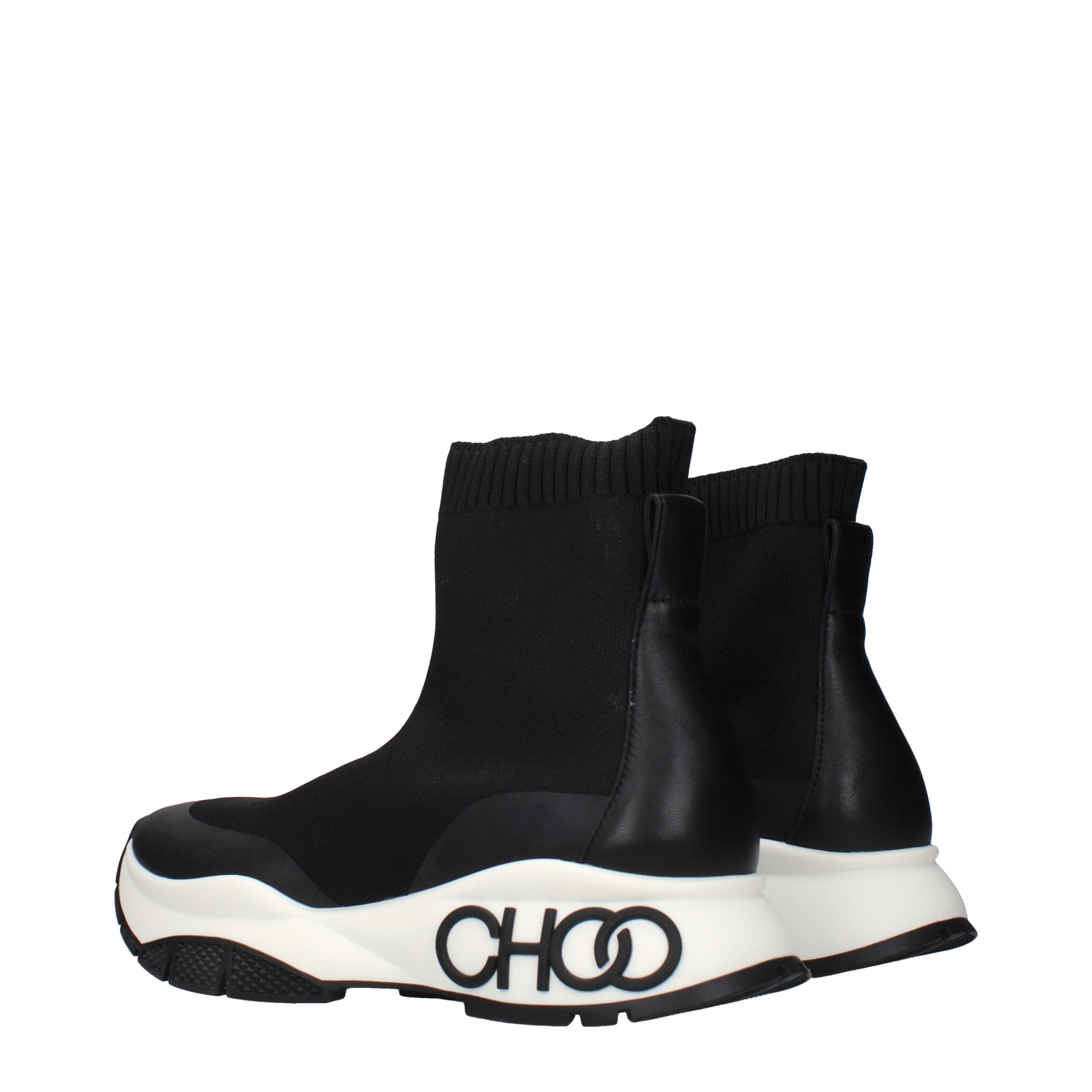 Jimmy Choo Schwarze Stiefeletten aus Stoff-4