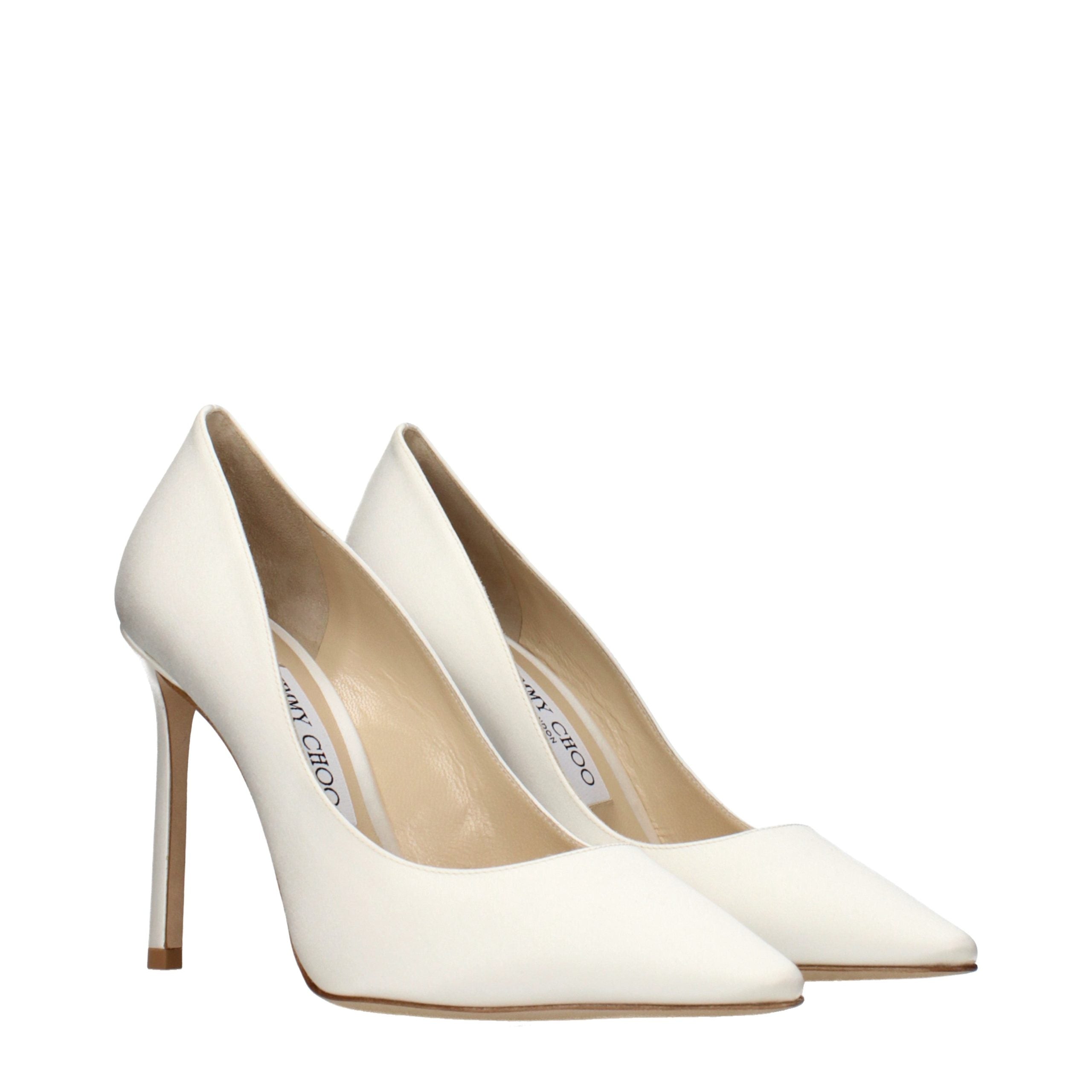 Jimmy Choo Beige Satin Plateau-Pumps-2