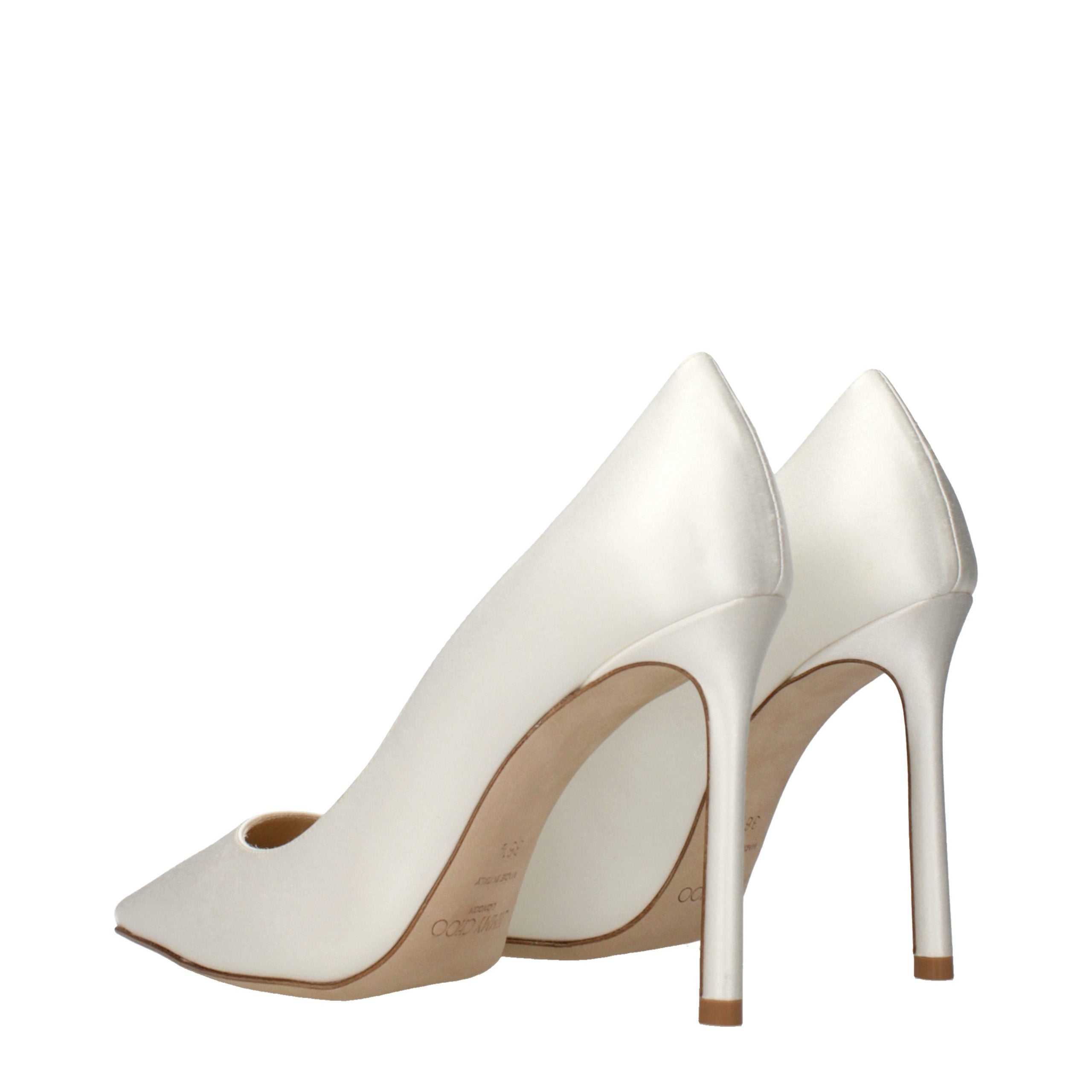 Jimmy Choo Beige Satin Plateau-Pumps-4